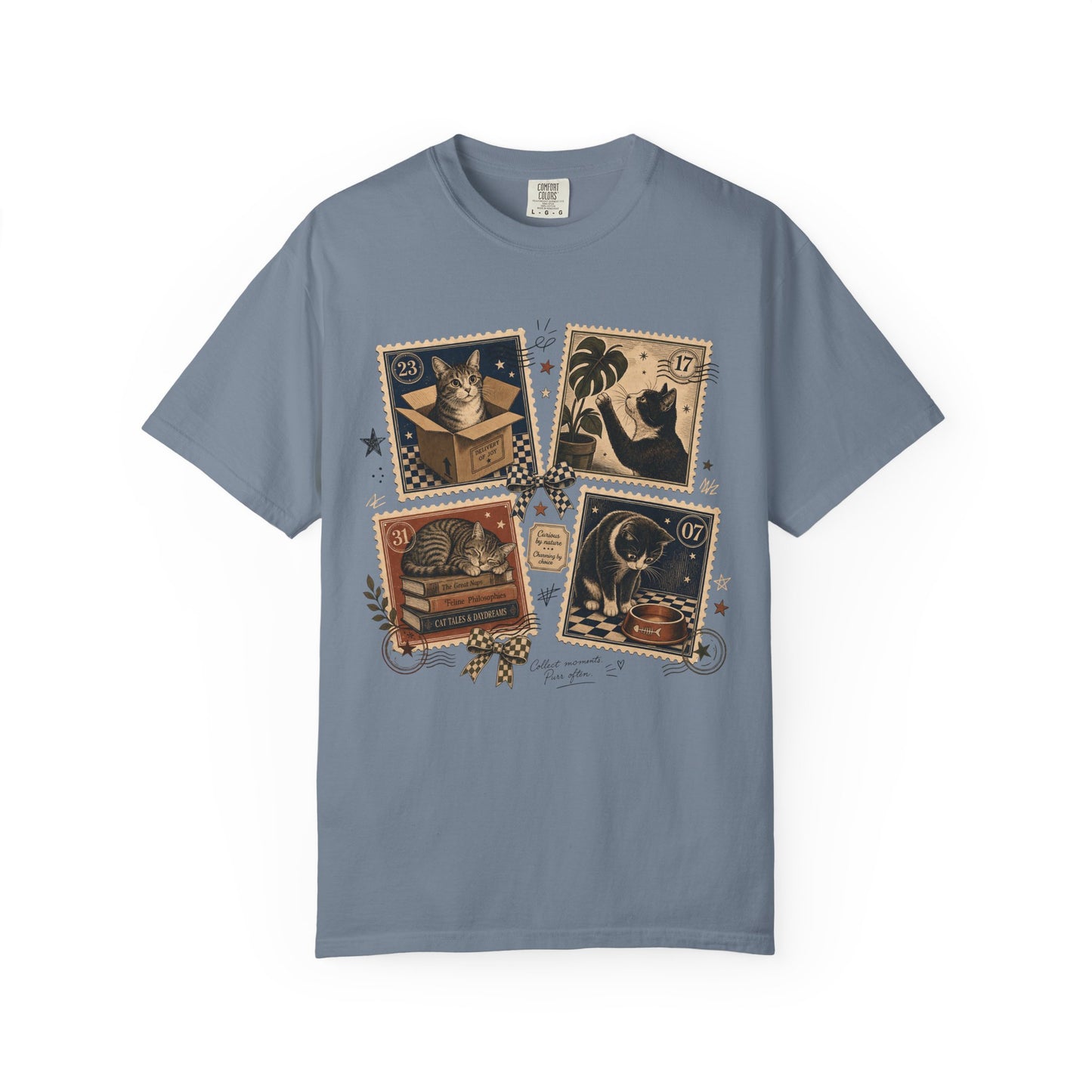 Vintage Cat Collector T-Shirt,  Curious by Nature Cat Lover Shirt
