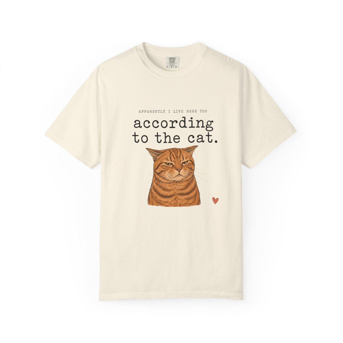 According to the Cat T-Shirt — Cute Ginger Cat Graphic Tee