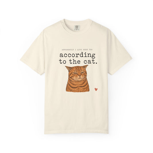 According to the Cat T-Shirt — Cute Ginger Cat Graphic Tee
