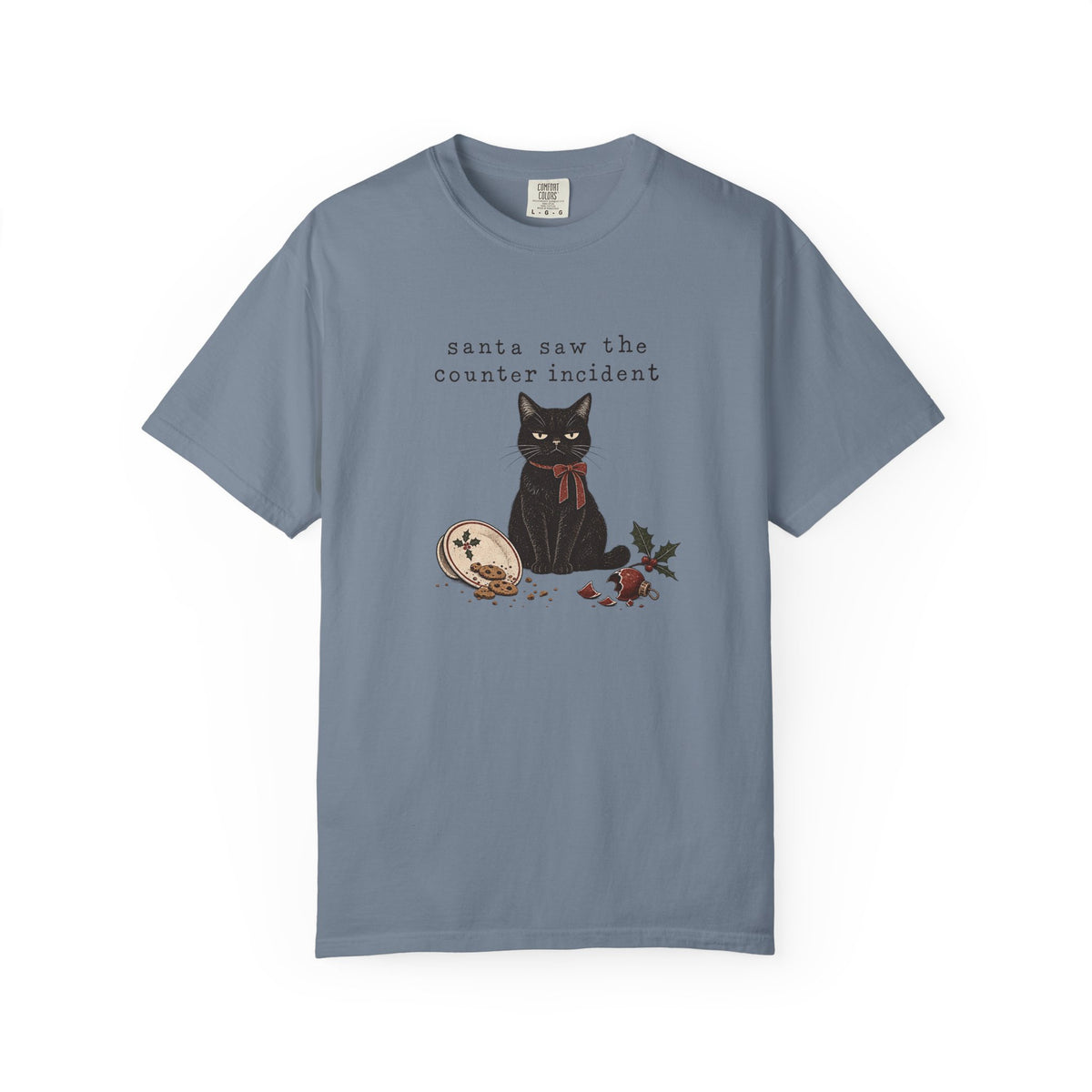 Santa Saw the Counter Incident Cat T-Shirt