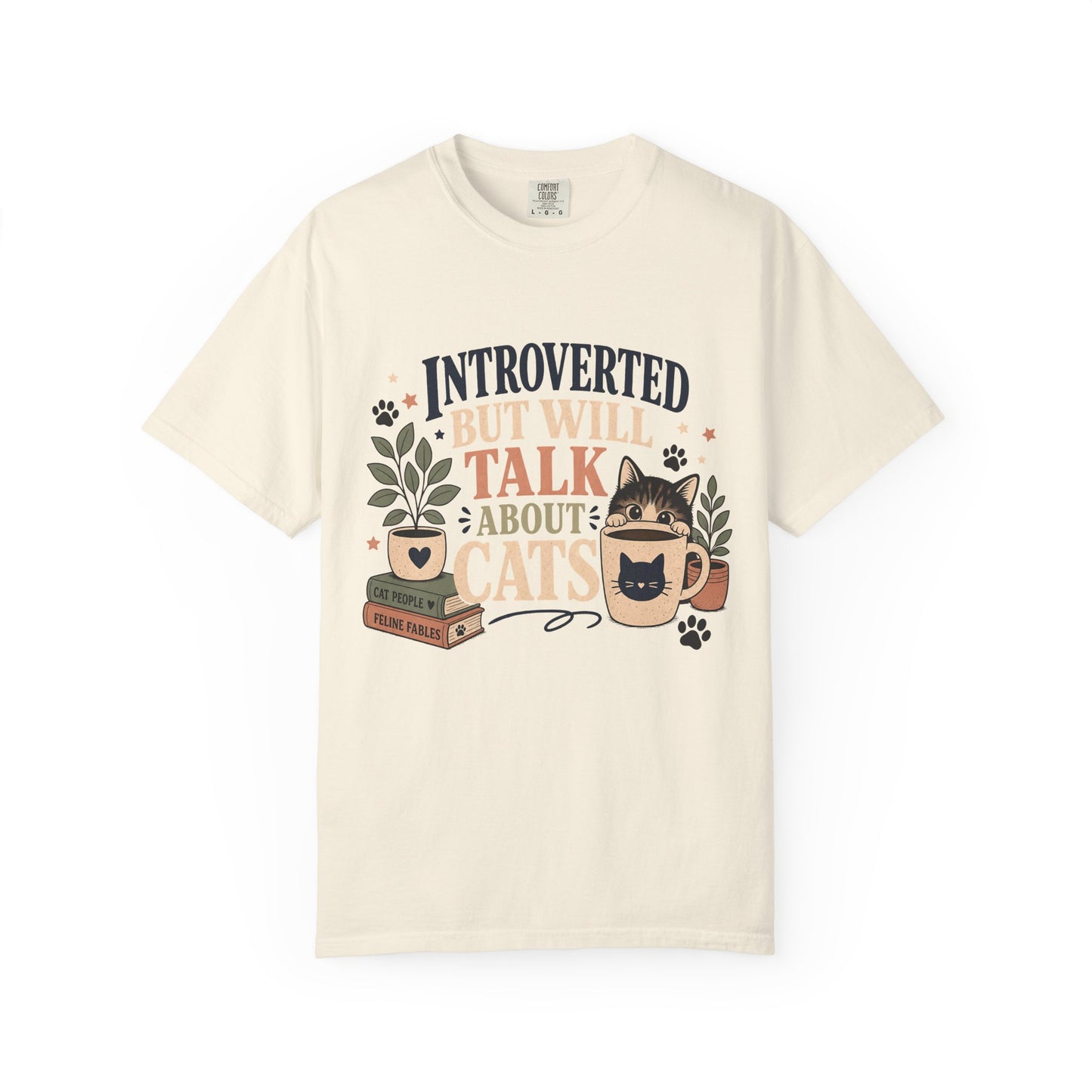 Introverted But Will Talk About Cats T-Shirt