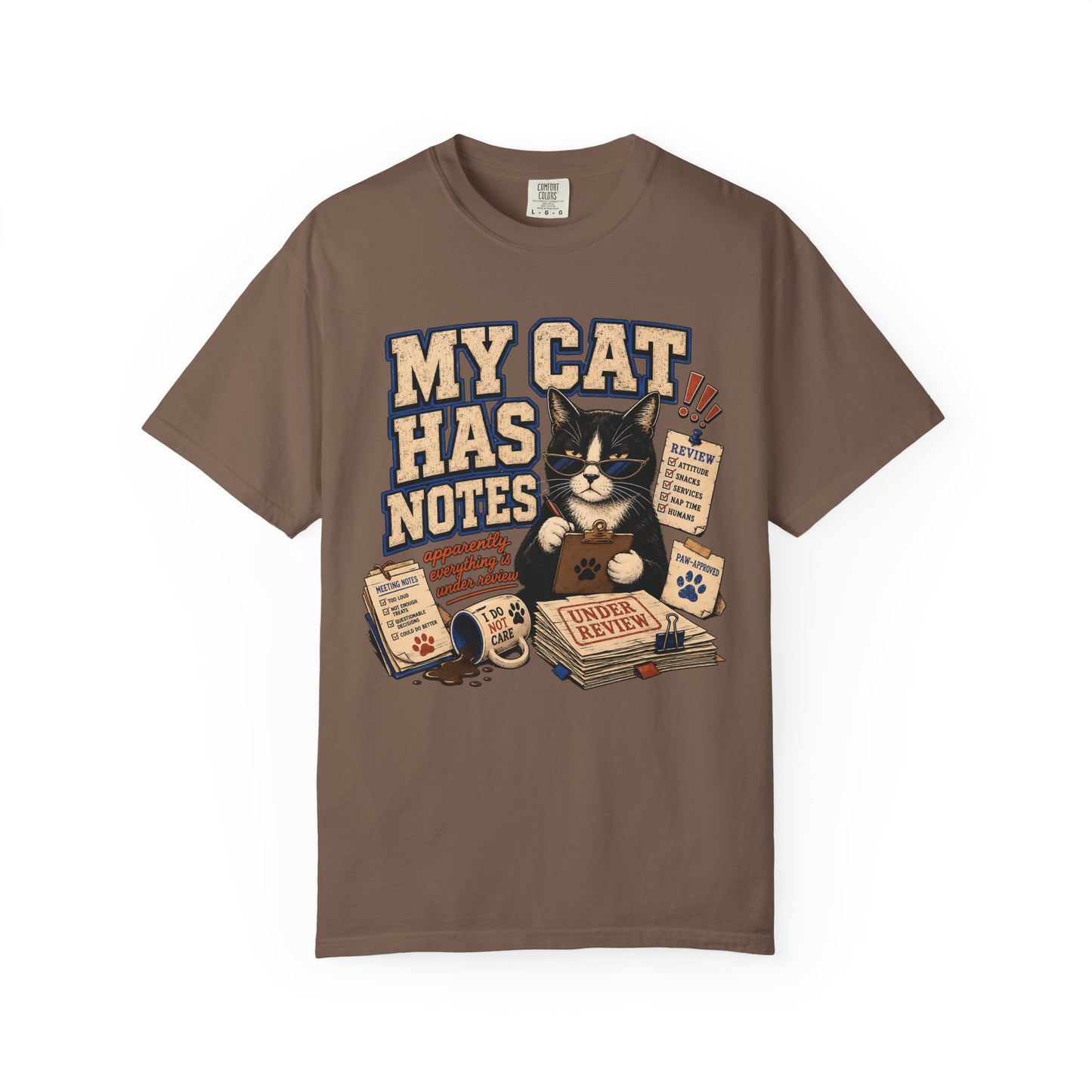 My Cat Has Notes T-Shirt — Cute Vintage Cat Musician Graphic Tee