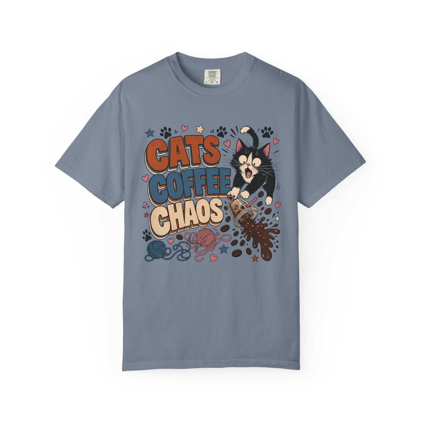 Cats Coffee Chaos Graphic T-Shirt