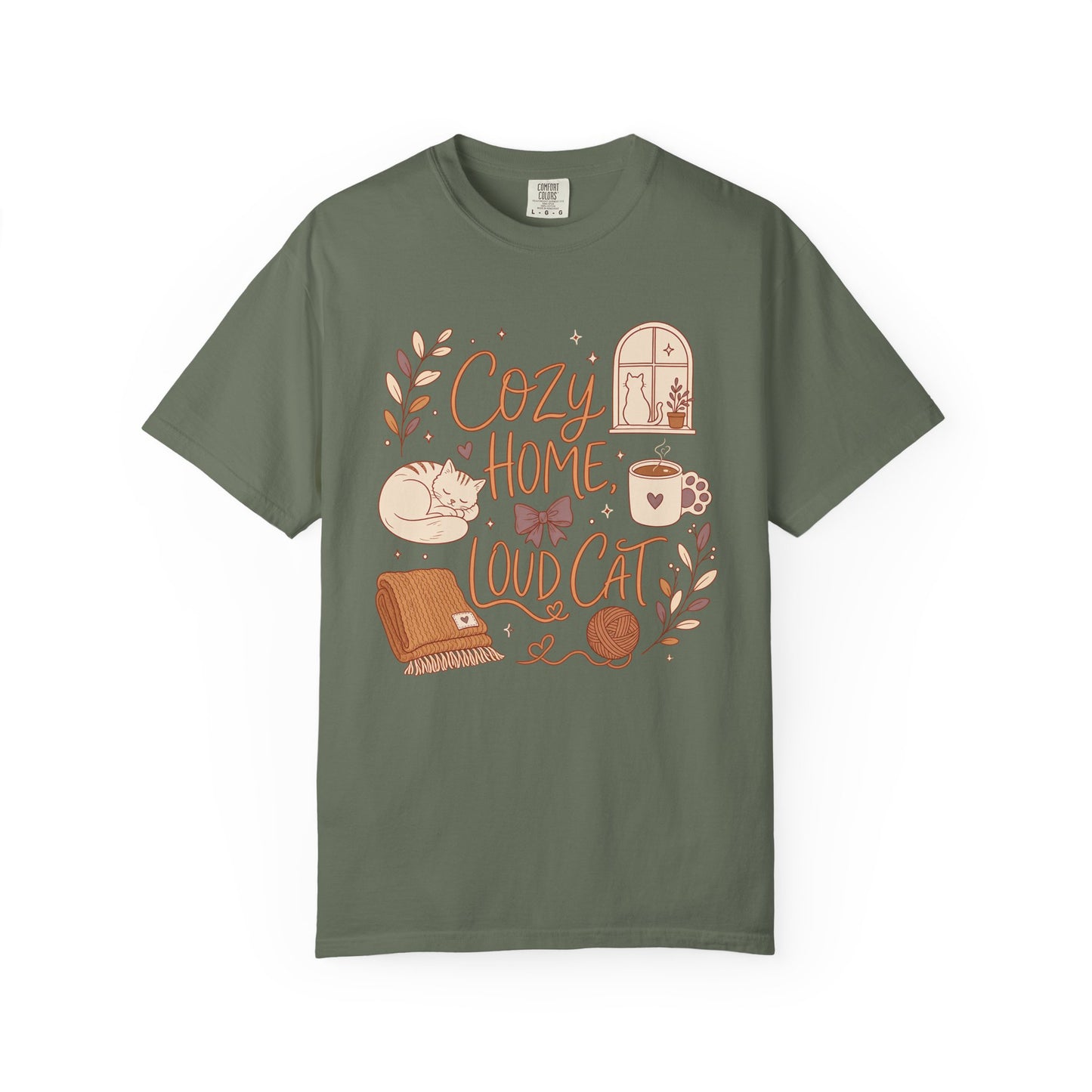 Cozy Home, Loud Cat T-Shirt