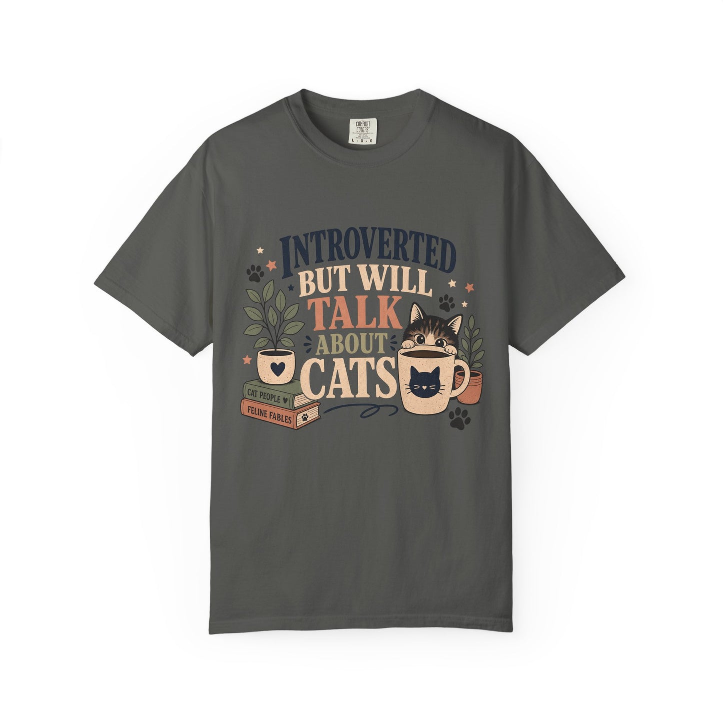 Introverted But Will Talk About Cats T-Shirt