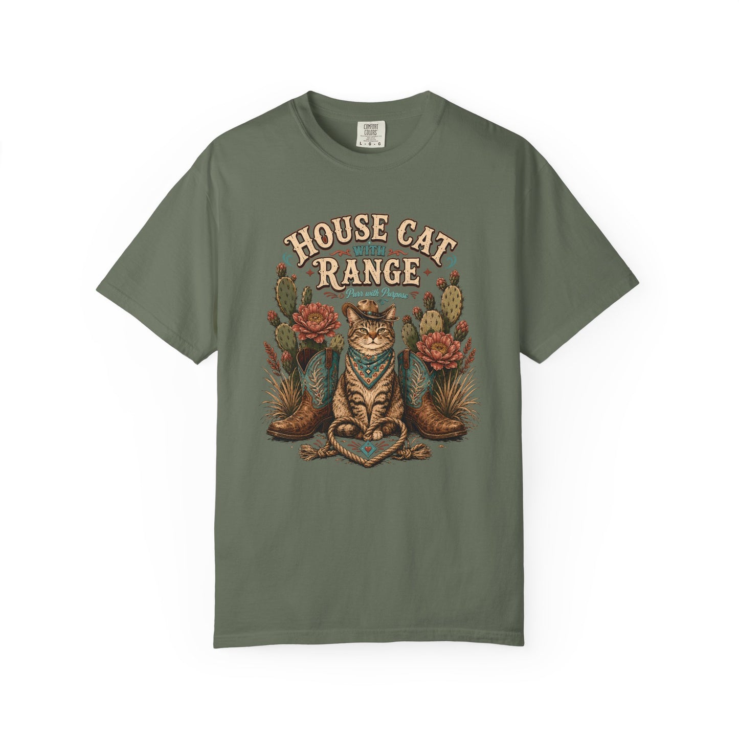 House Cat Range T-Shirt — Western Cat Graphic Tee