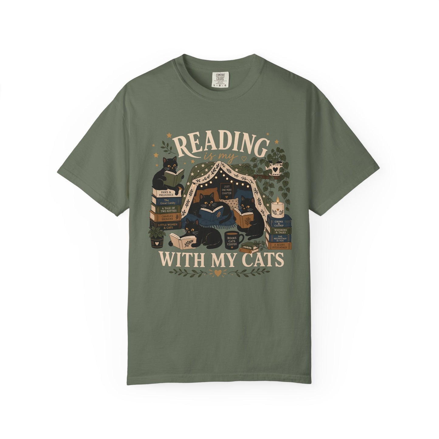 Reading with My Cats T-Shirt