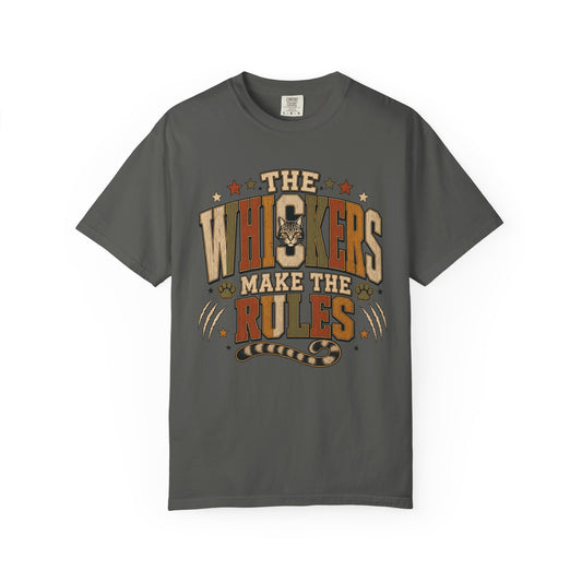 "The Whiskers Make the Rules" Vintage Cat Graphic Tee