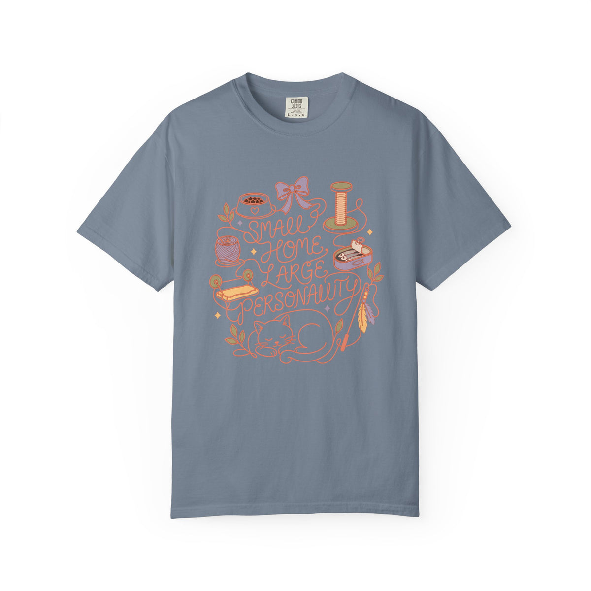 Cozy Craft Tee — "Small Home, Large Personality" Graphic T‑Shirt