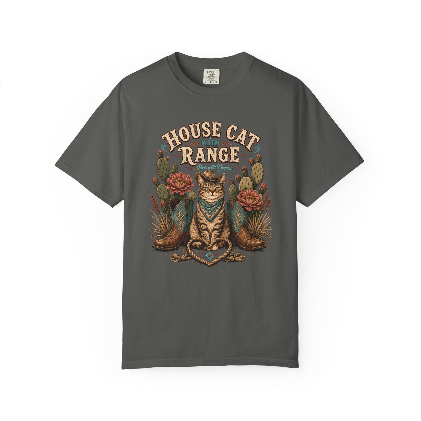 House Cat Range T-Shirt — Western Cat Graphic Tee