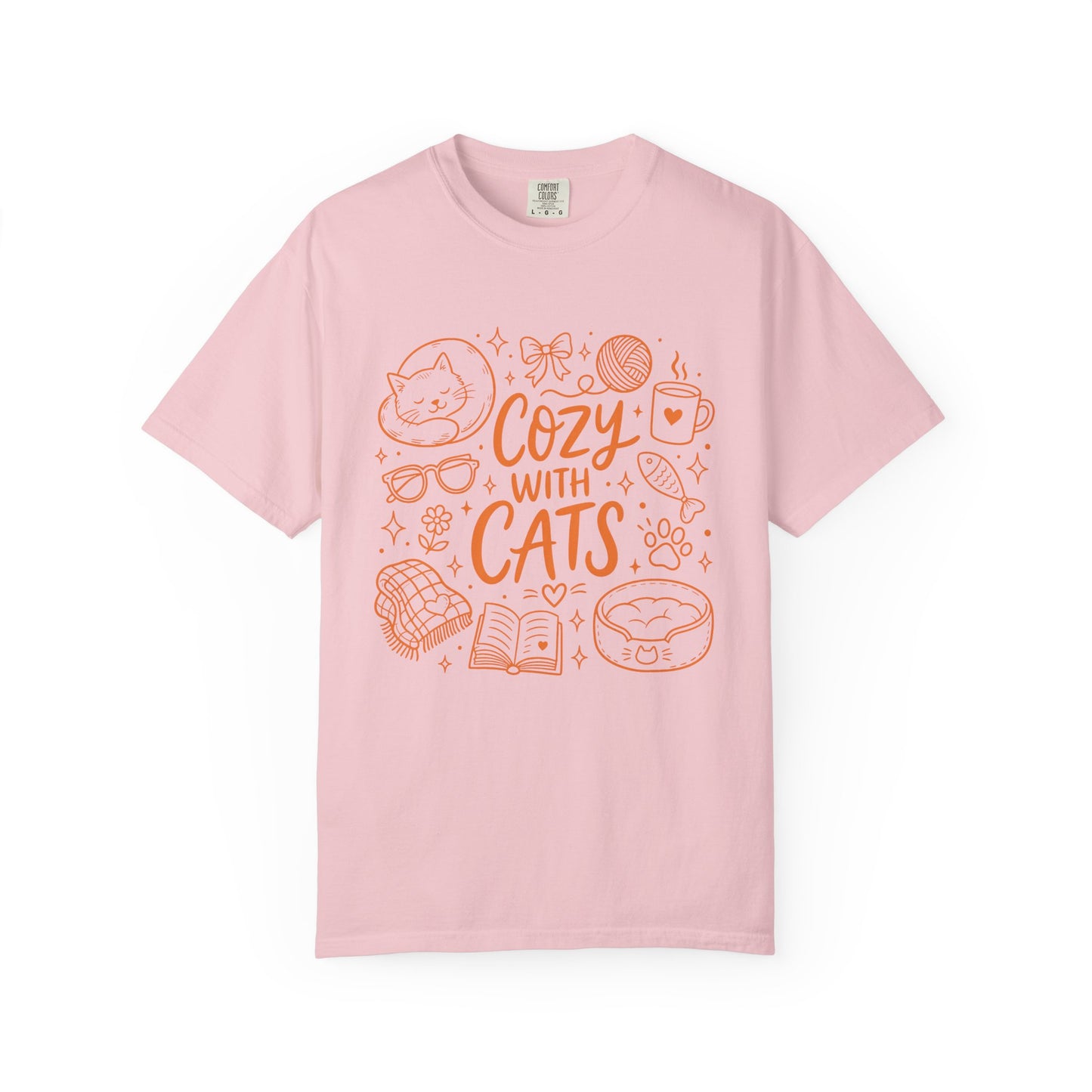 Cozy With Cats T-Shirt — Cute Cat Lover Graphic Tee