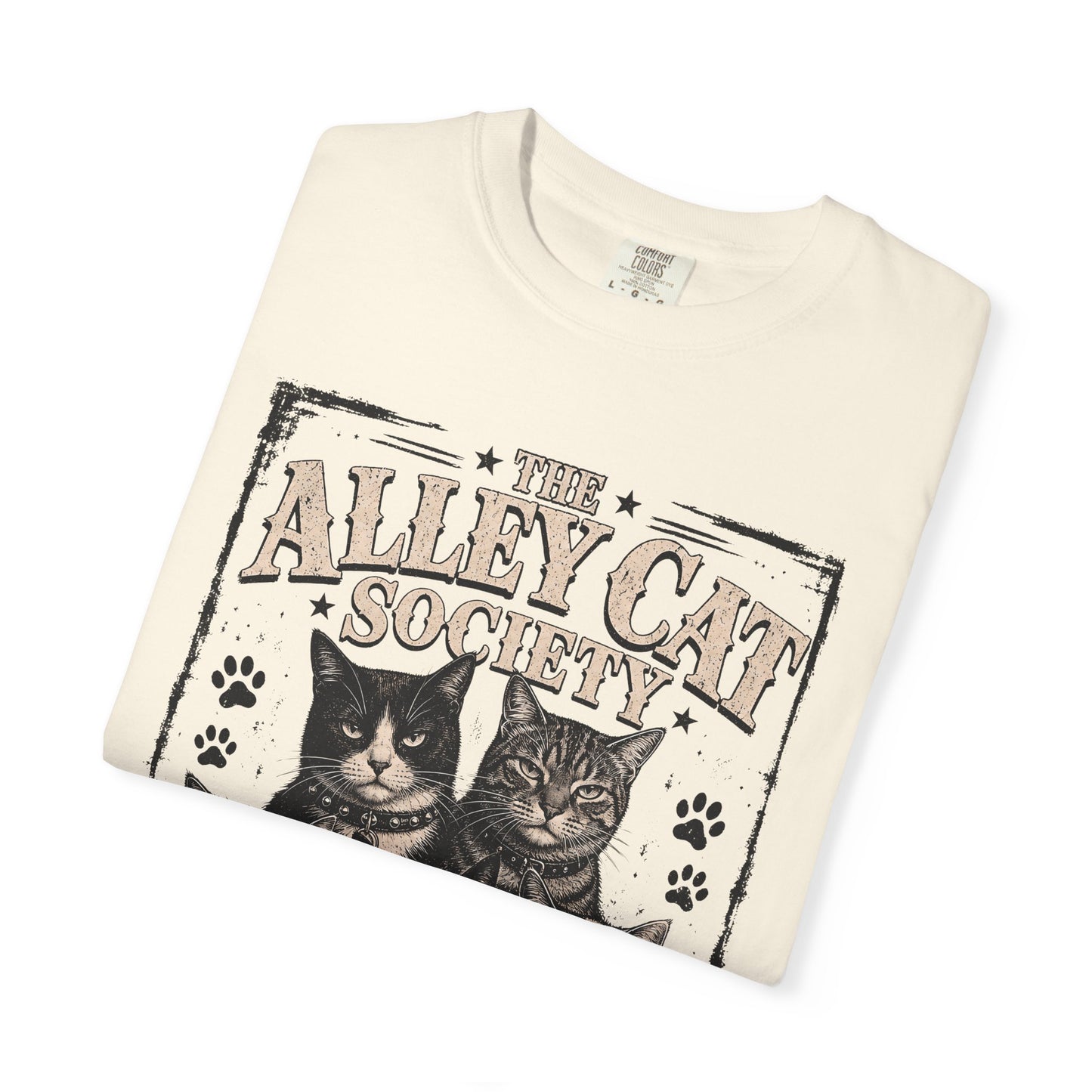 Alley Cat Society T-Shirt — Vintage 'Members Only' Cat Graphic Tee