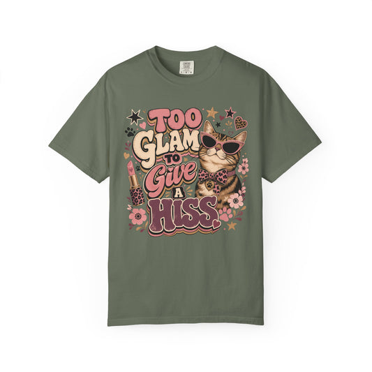 Too Glam to Give a Hiss Cat T-Shirt