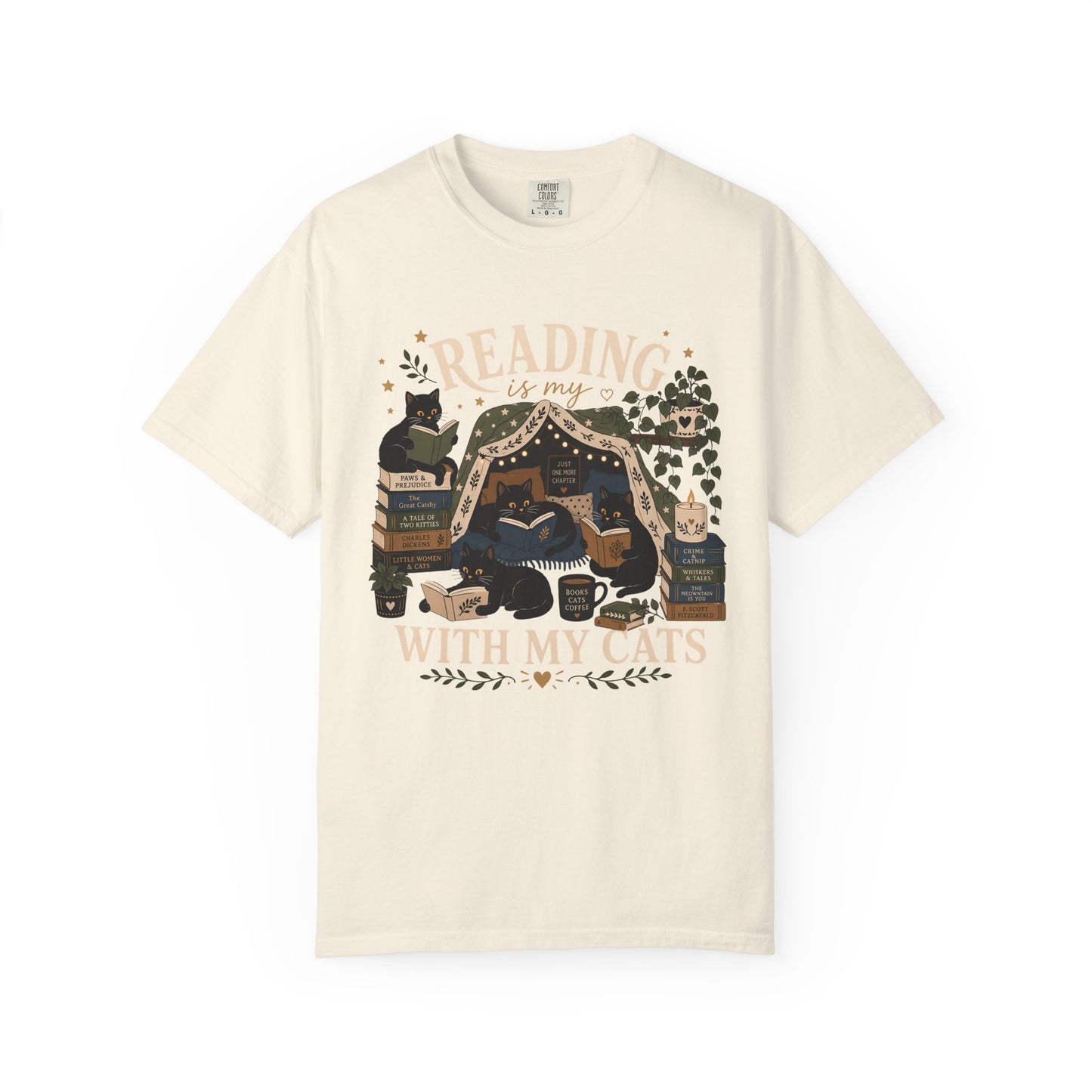 Reading with My Cats T-Shirt