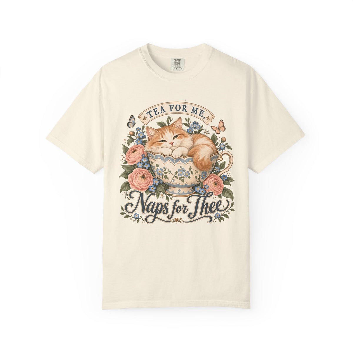 Naps for Thee Cat Tea Graphic T-Shirt