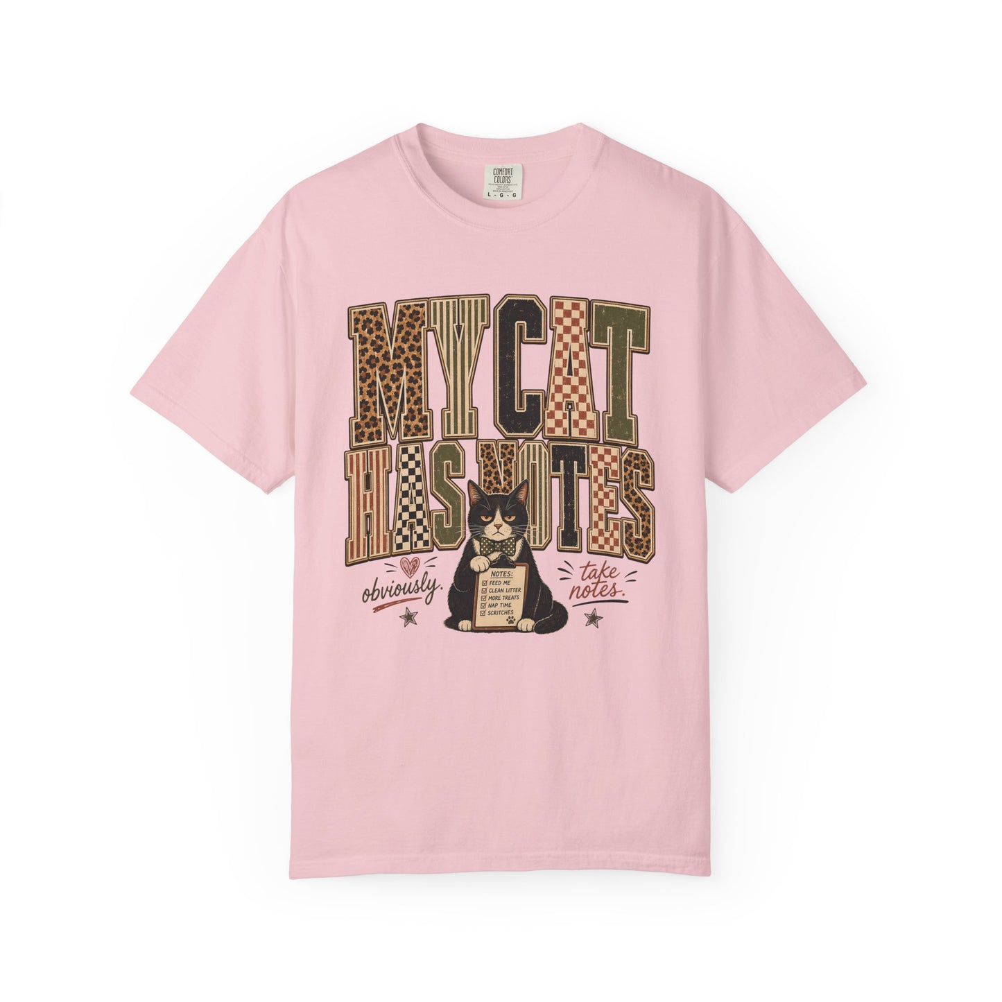 My Cat Has Notes T-Shirt — Vintage Cat Graphic Tee