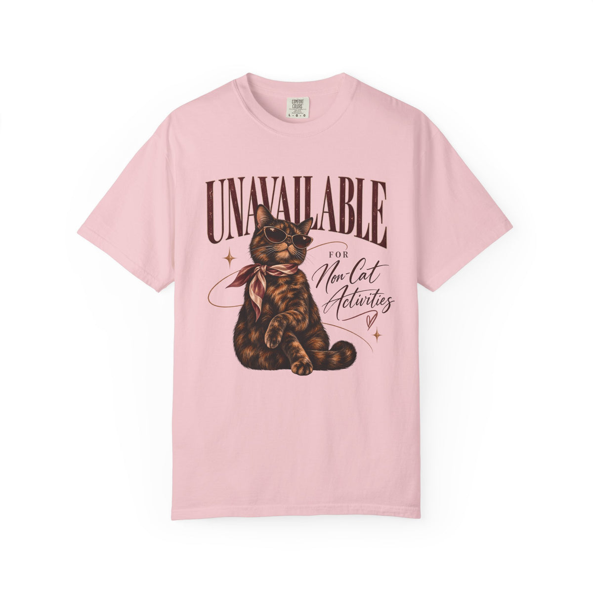 Unavailable for Non-Cat Activities T-Shirt — Cute Vintage Cat Graphic