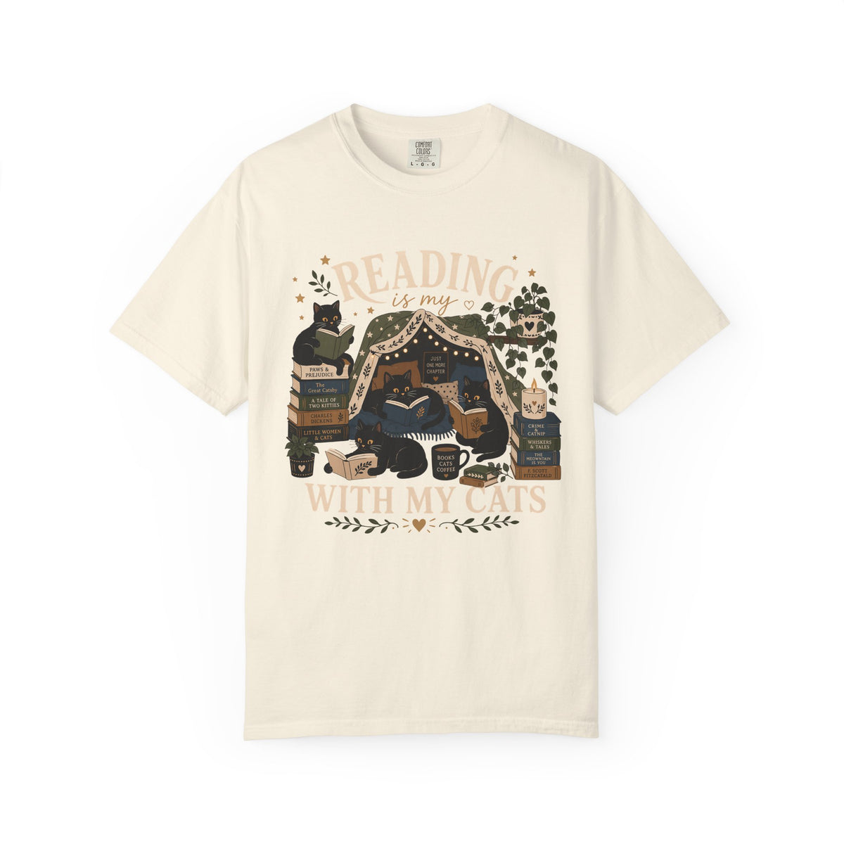 Reading with My Cats T-Shirt