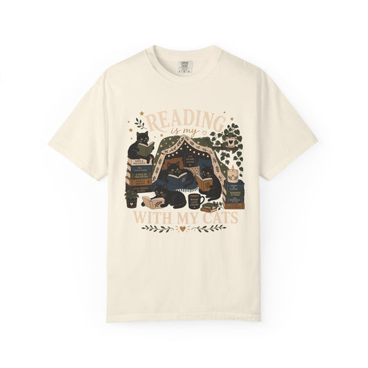 Reading with My Cats T-Shirt