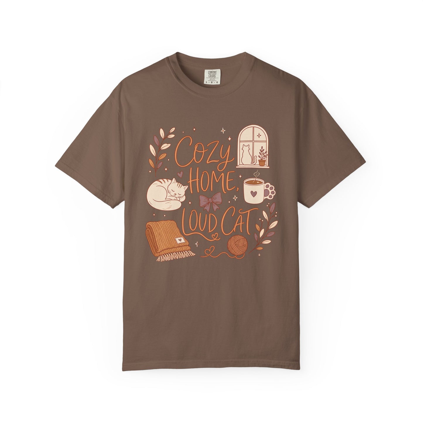 Cozy Home, Loud Cat T-Shirt
