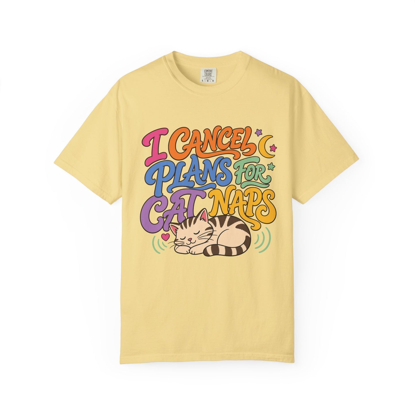 Cat Nap T-Shirt — “I Cancel Plans for Cat Naps” Cute Retro Graphic Tee