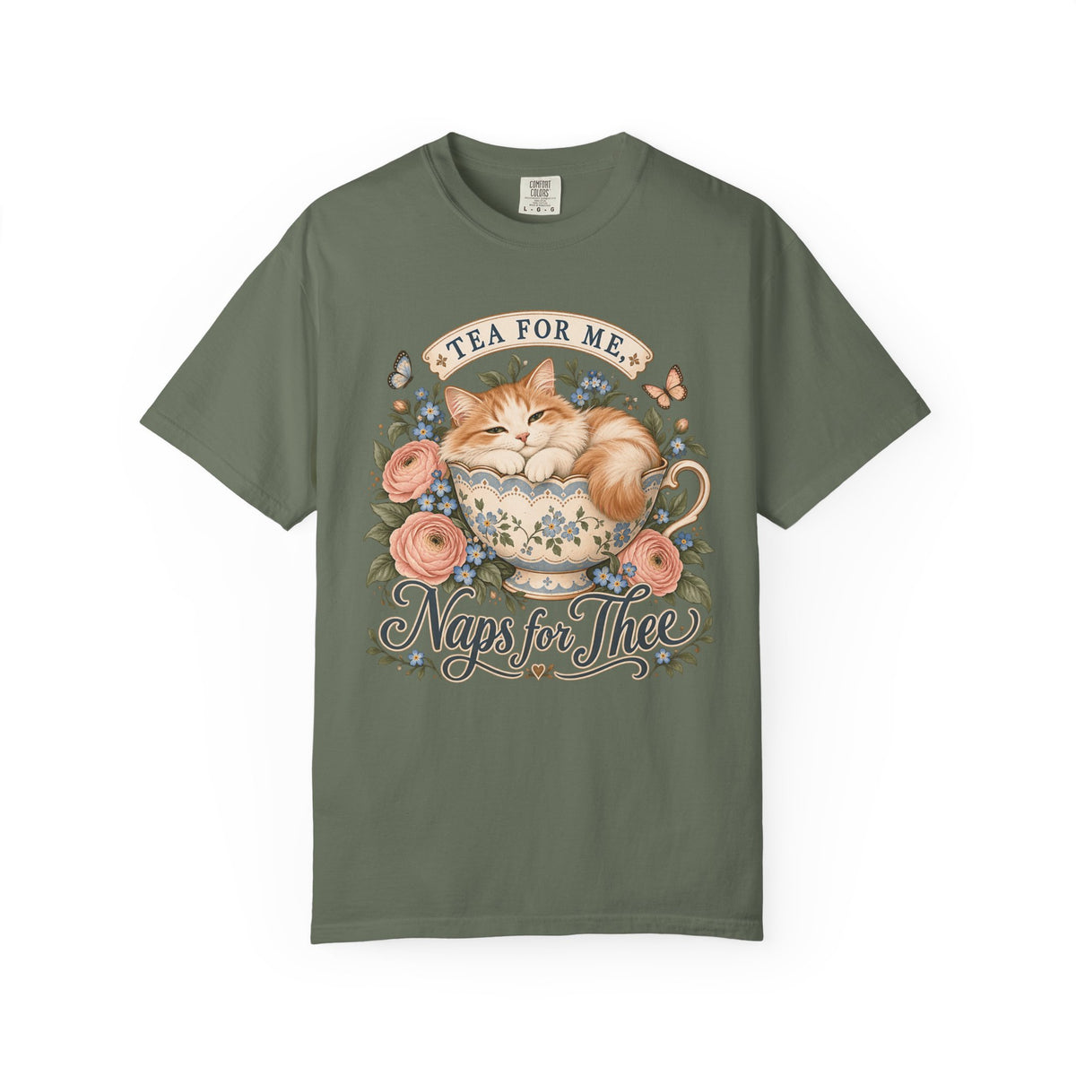 Naps for Thee Cat Tea Graphic T-Shirt