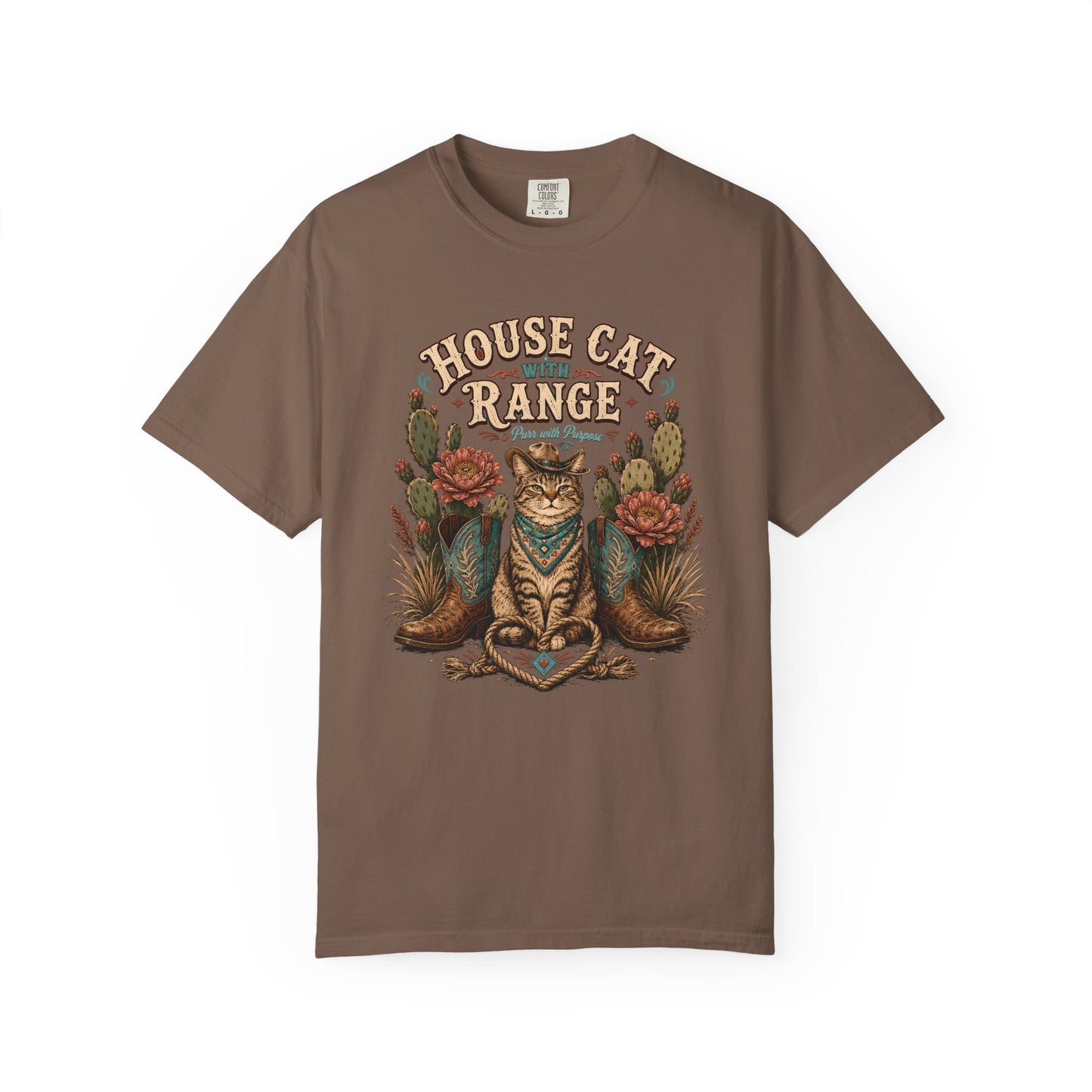 House Cat Range T-Shirt — Western Cat Graphic Tee
