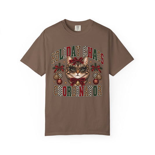 Holiday Chaos Coordinator Cat T-Shirt