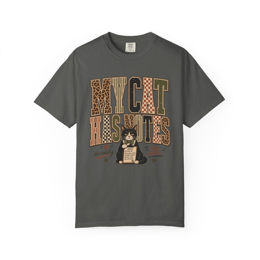 My Cat Has Notes T-Shirt — Vintage Cat Graphic Tee