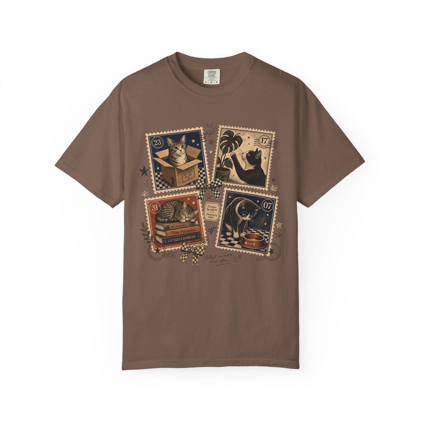 Vintage Cat Collector T-Shirt,  Curious by Nature Cat Lover Shirt