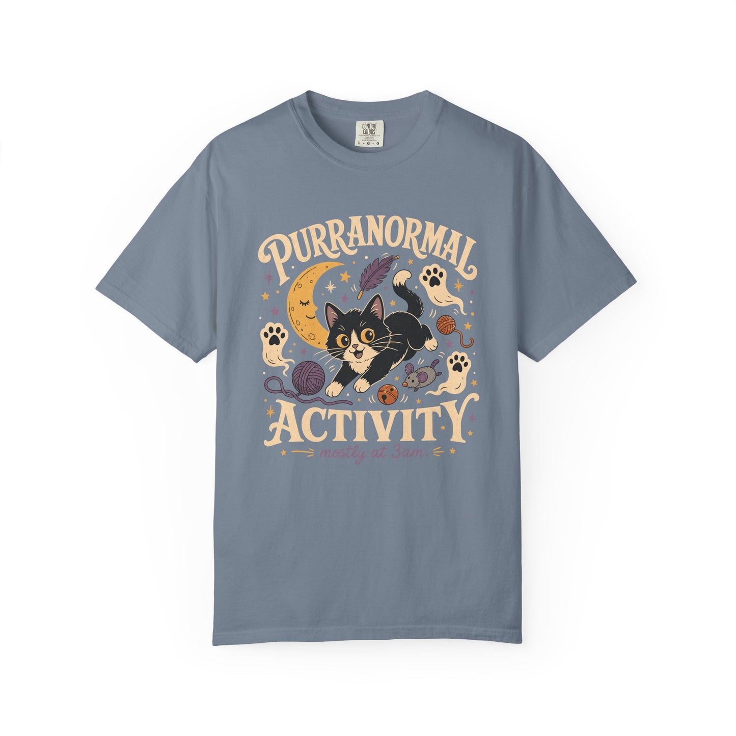 Purranormal Activity T-Shirt — Cute Halloween Cat Graphic Tee