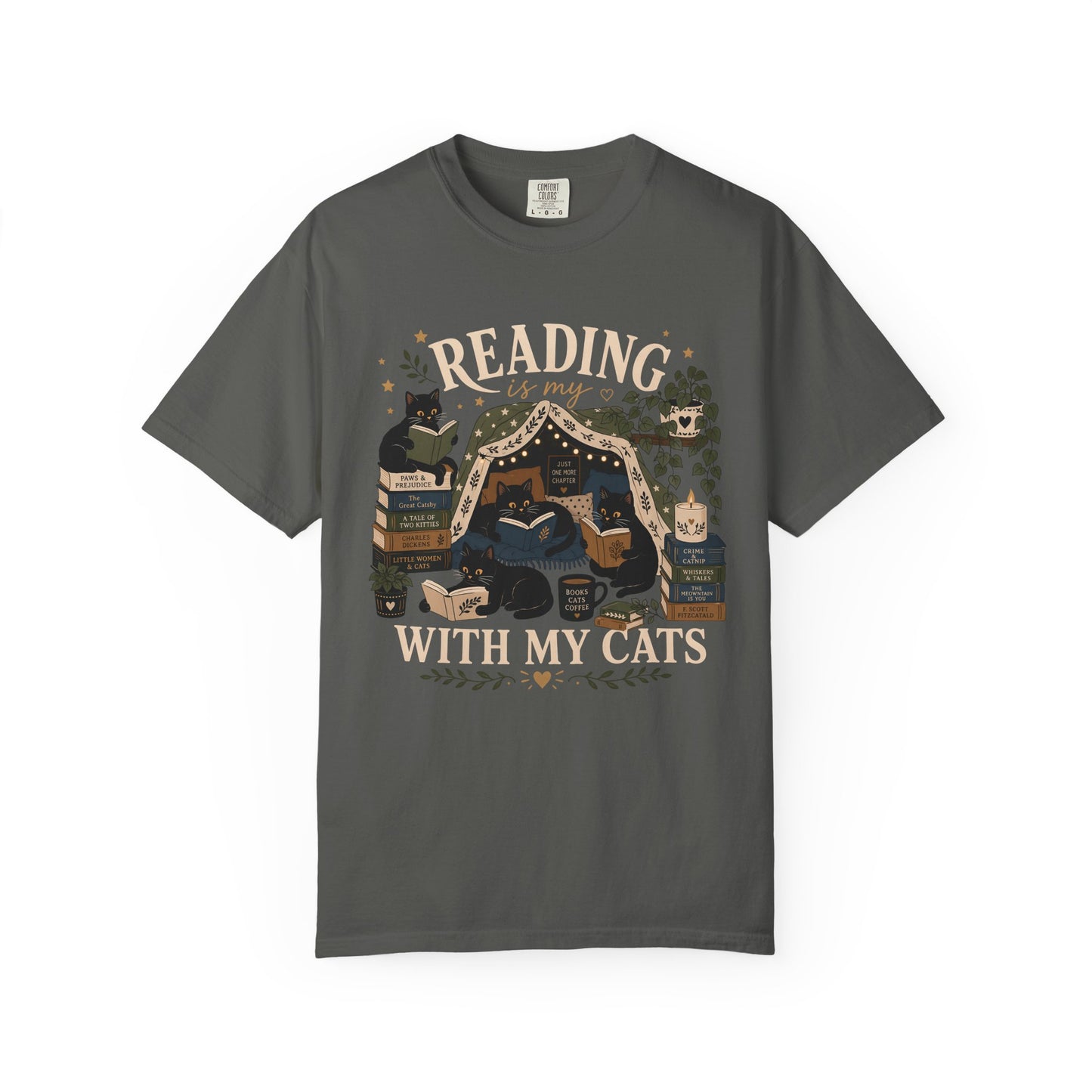 Reading with My Cats T-Shirt