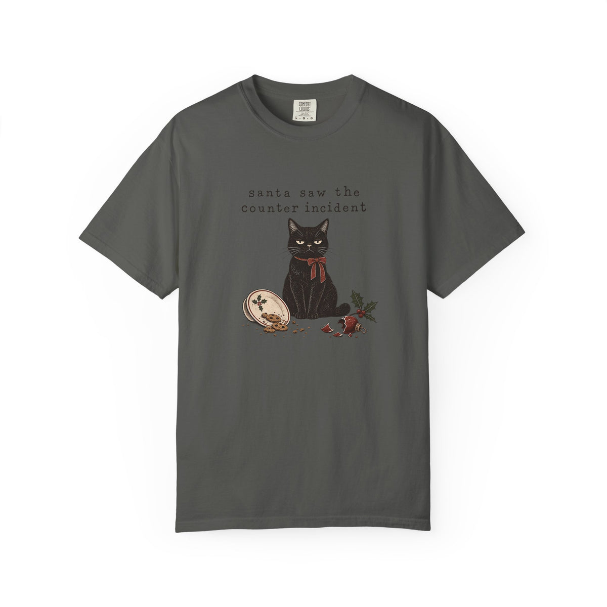 Santa Saw the Counter Incident Cat T-Shirt