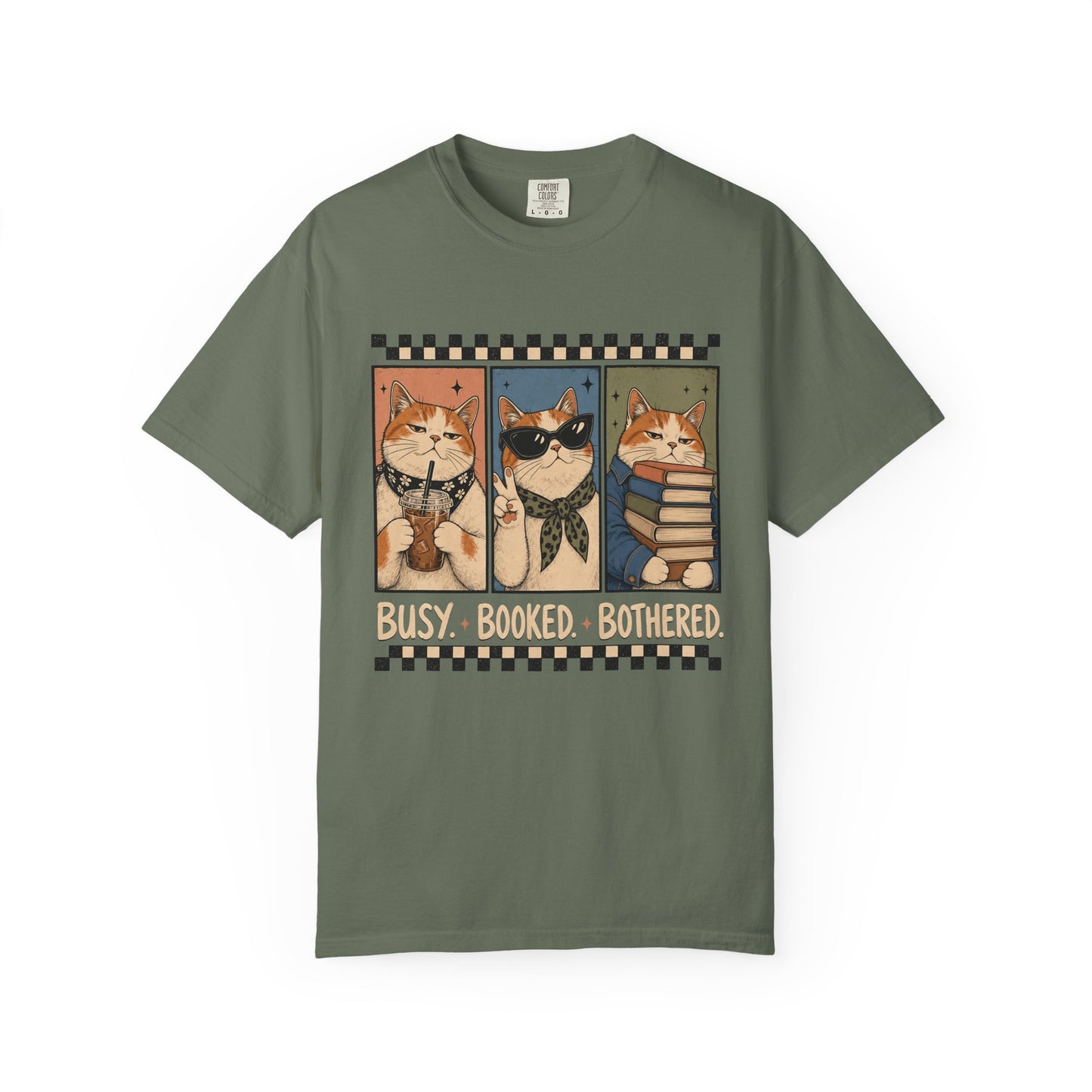 Busy Booked Bothered Cat T-Shirt
