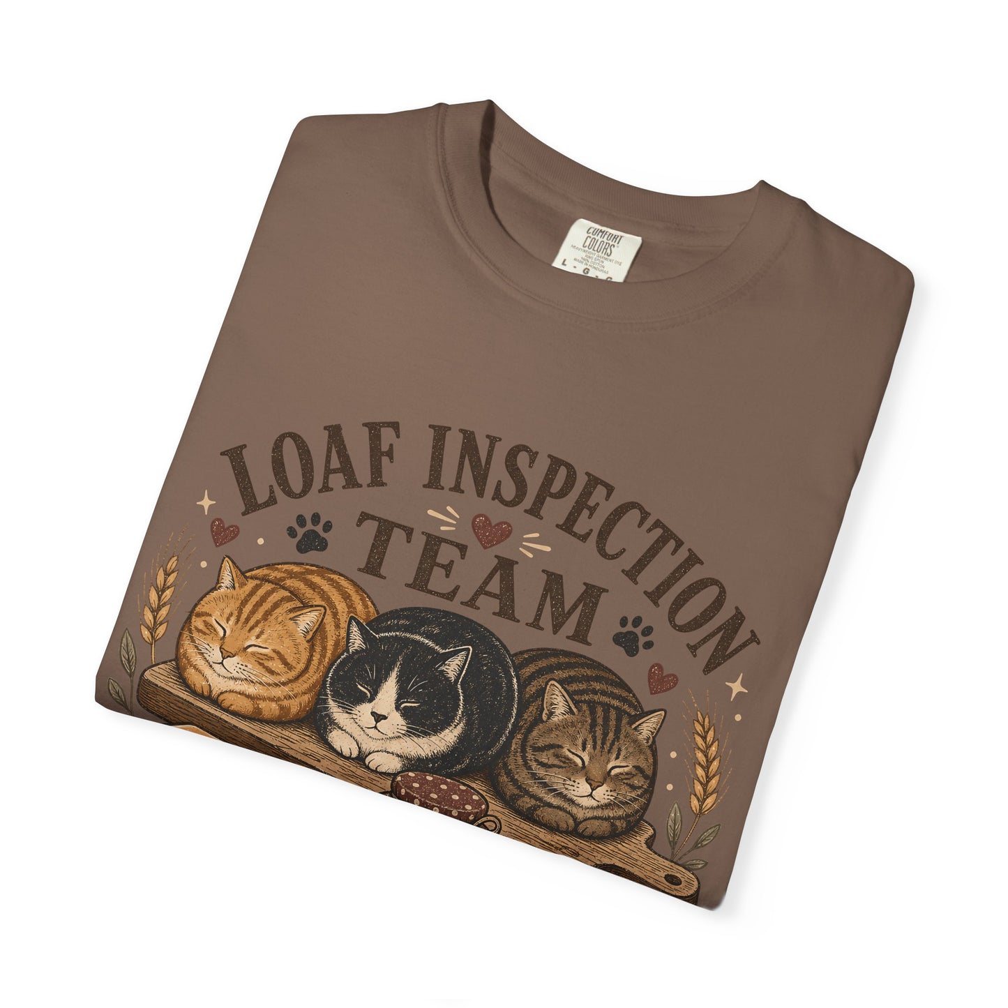 Loaf Inspection Team T-Shirt — Cute Cat Loaves Design