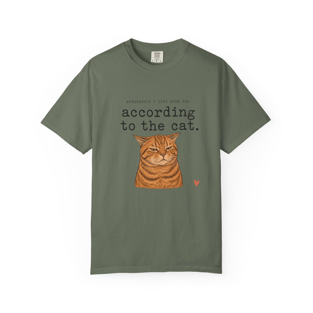 According to the Cat T-Shirt — Cute Ginger Cat Graphic Tee