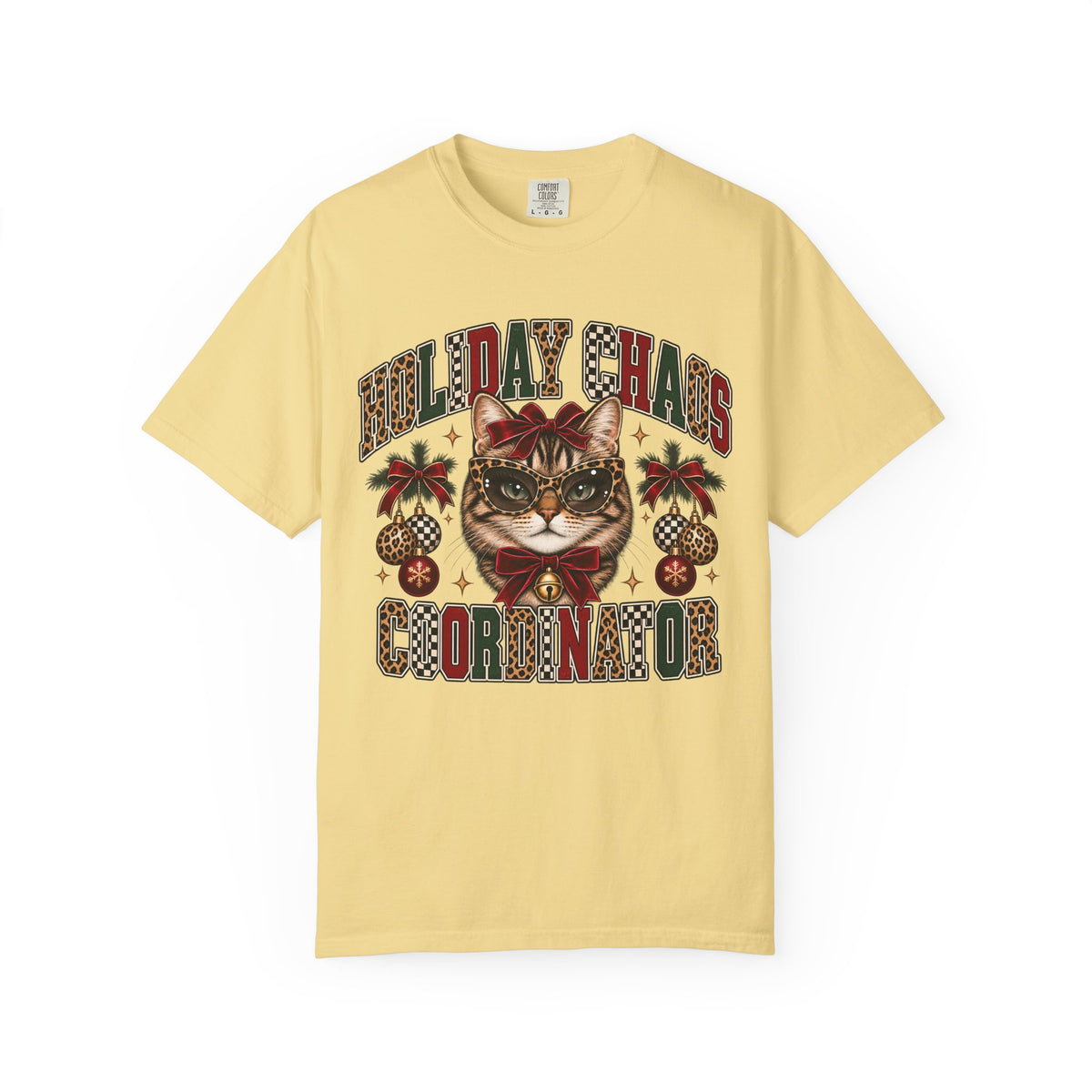 Holiday Chaos Coordinator Cat T-Shirt