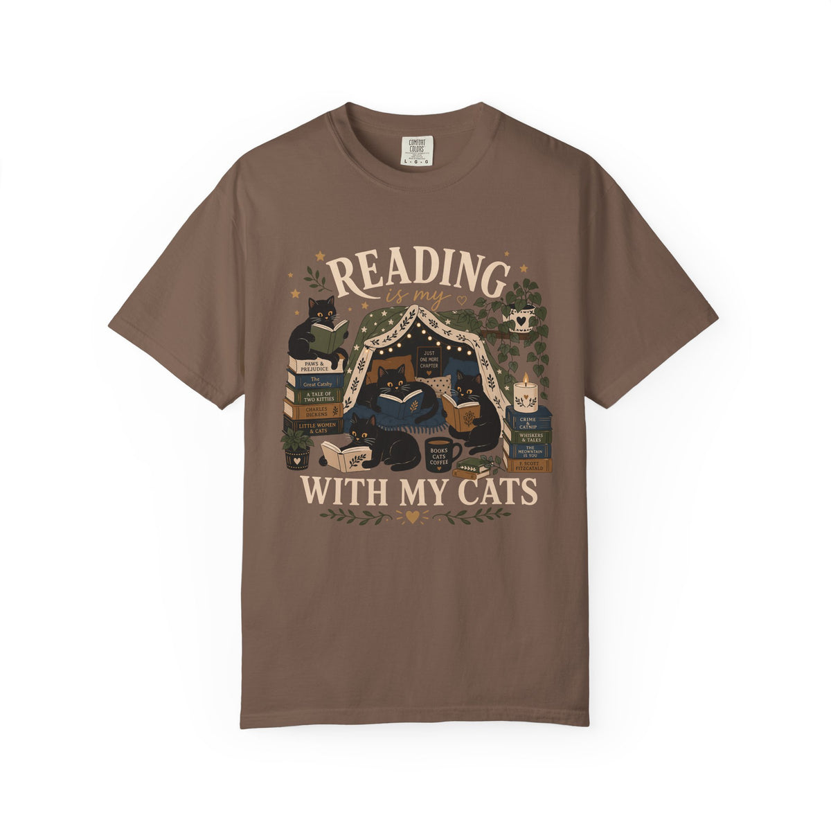 Reading with My Cats T-Shirt