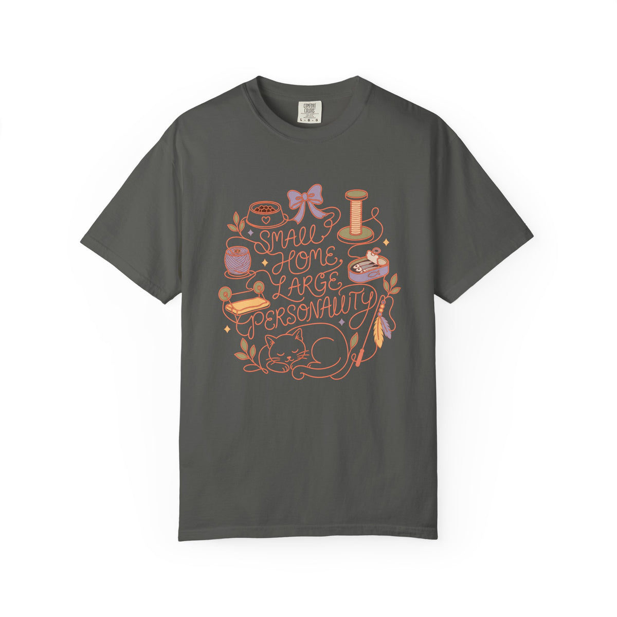 Cozy Craft Tee — "Small Home, Large Personality" Graphic T‑Shirt