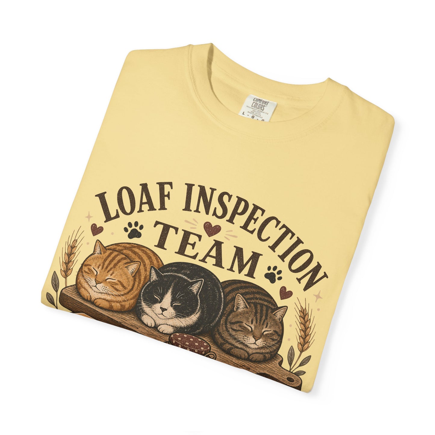 Loaf Inspection Team T-Shirt — Cute Cat Loaves Design