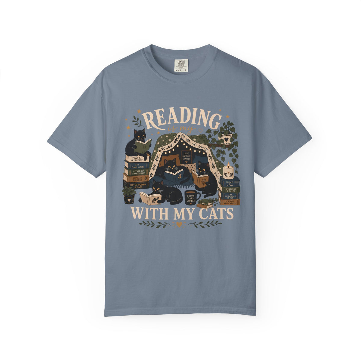 Reading with My Cats T-Shirt