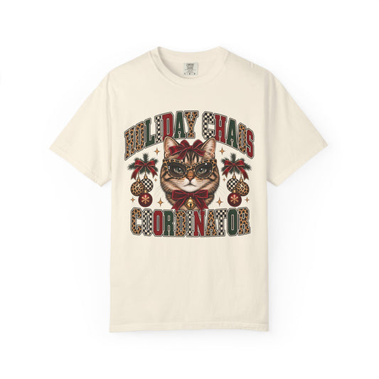 Holiday Chaos Coordinator Cat T-Shirt