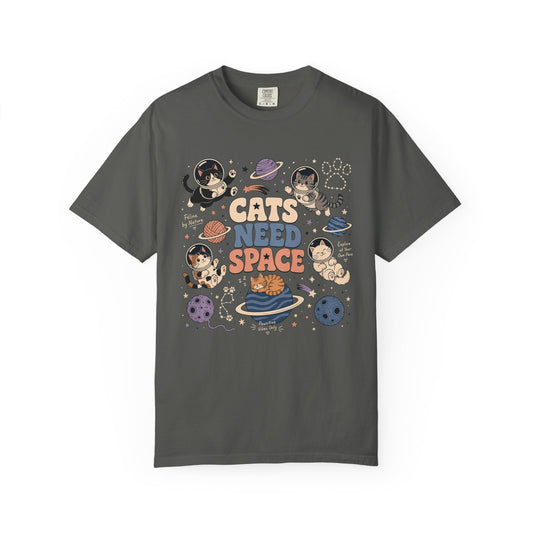 Cats Need Space T-Shirt — Cute Retro Space Cat Graphic Tee