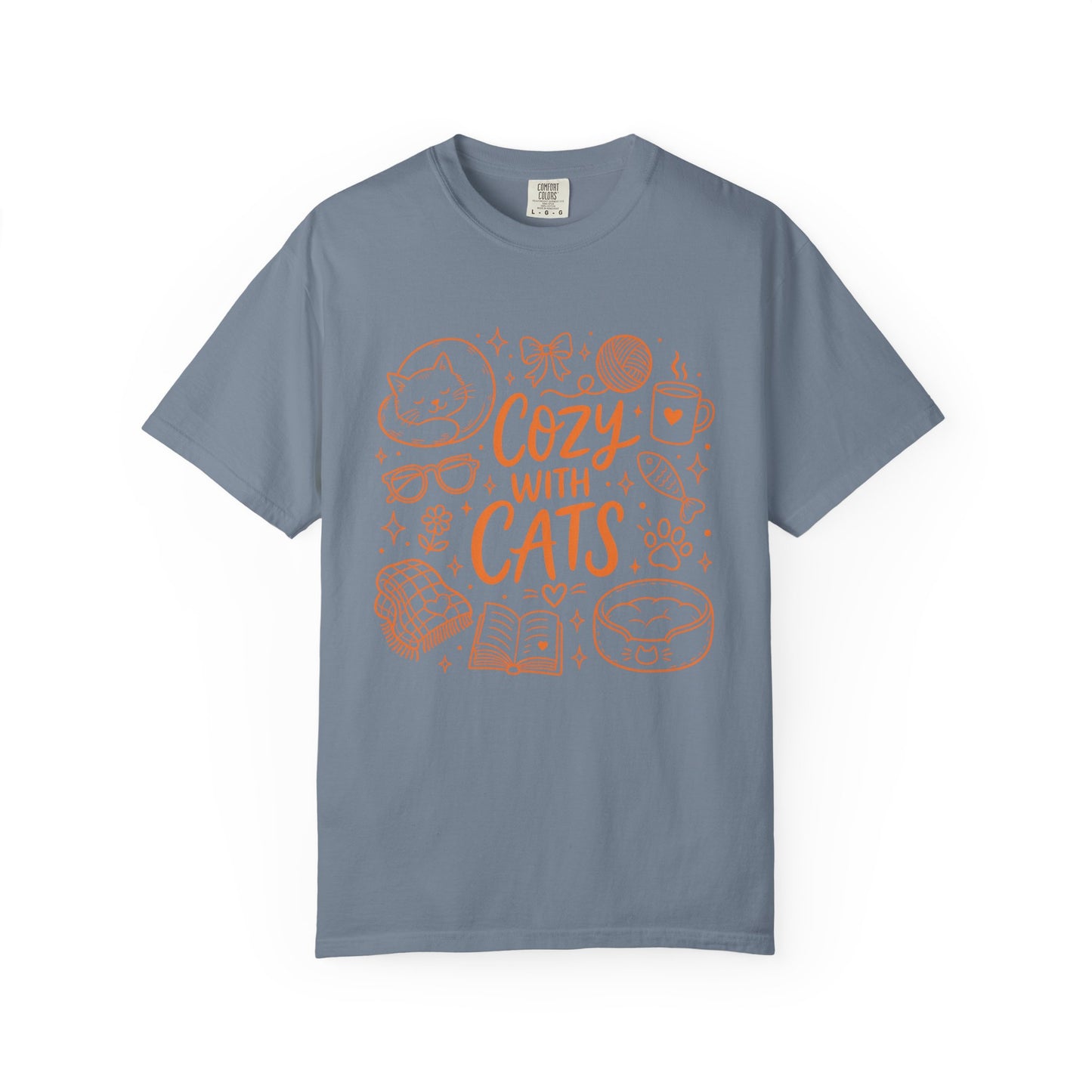 Cozy With Cats T-Shirt — Cute Cat Lover Graphic Tee