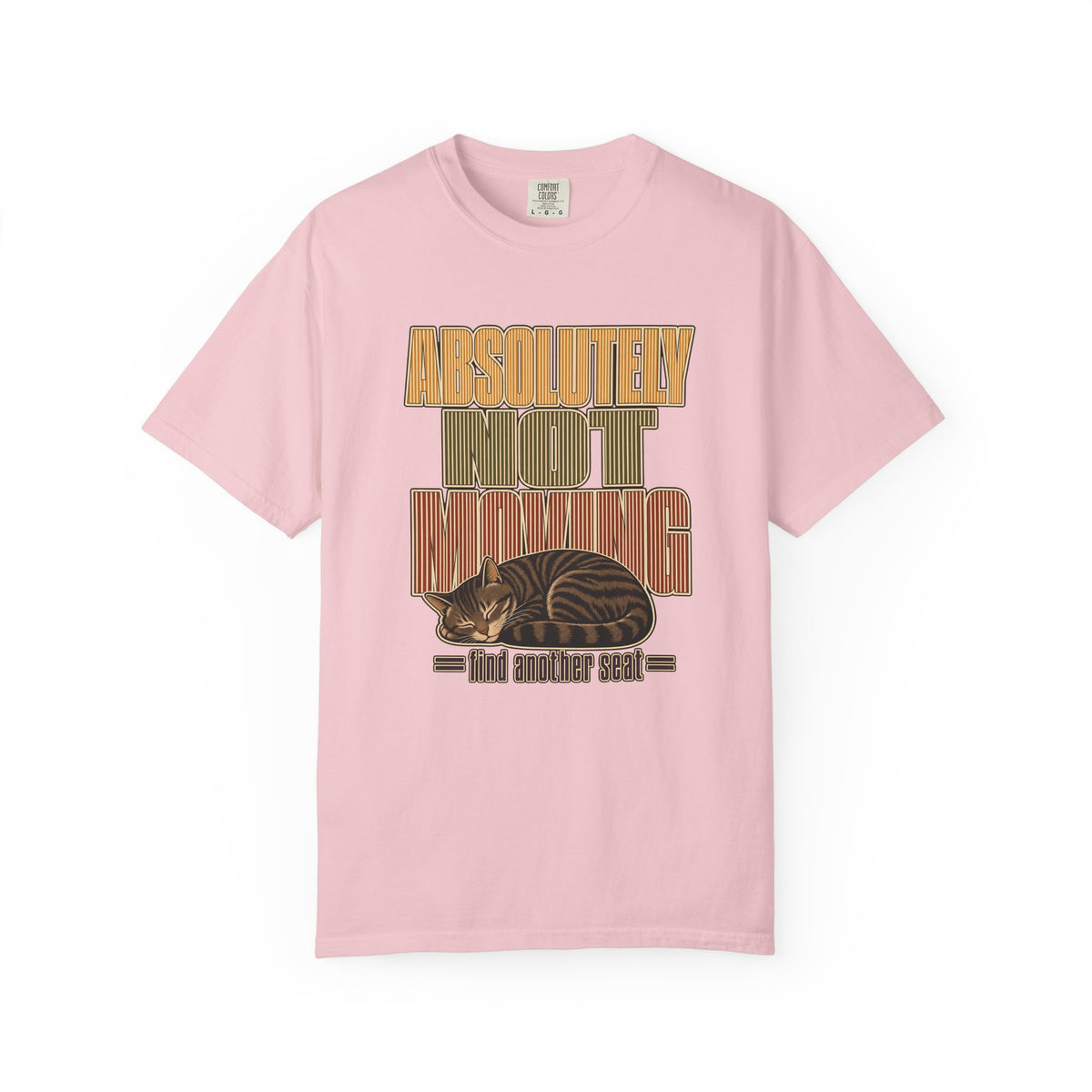 Absolutely Not Moving T-Shirt — Vintage Cat Nap Graphic Tee