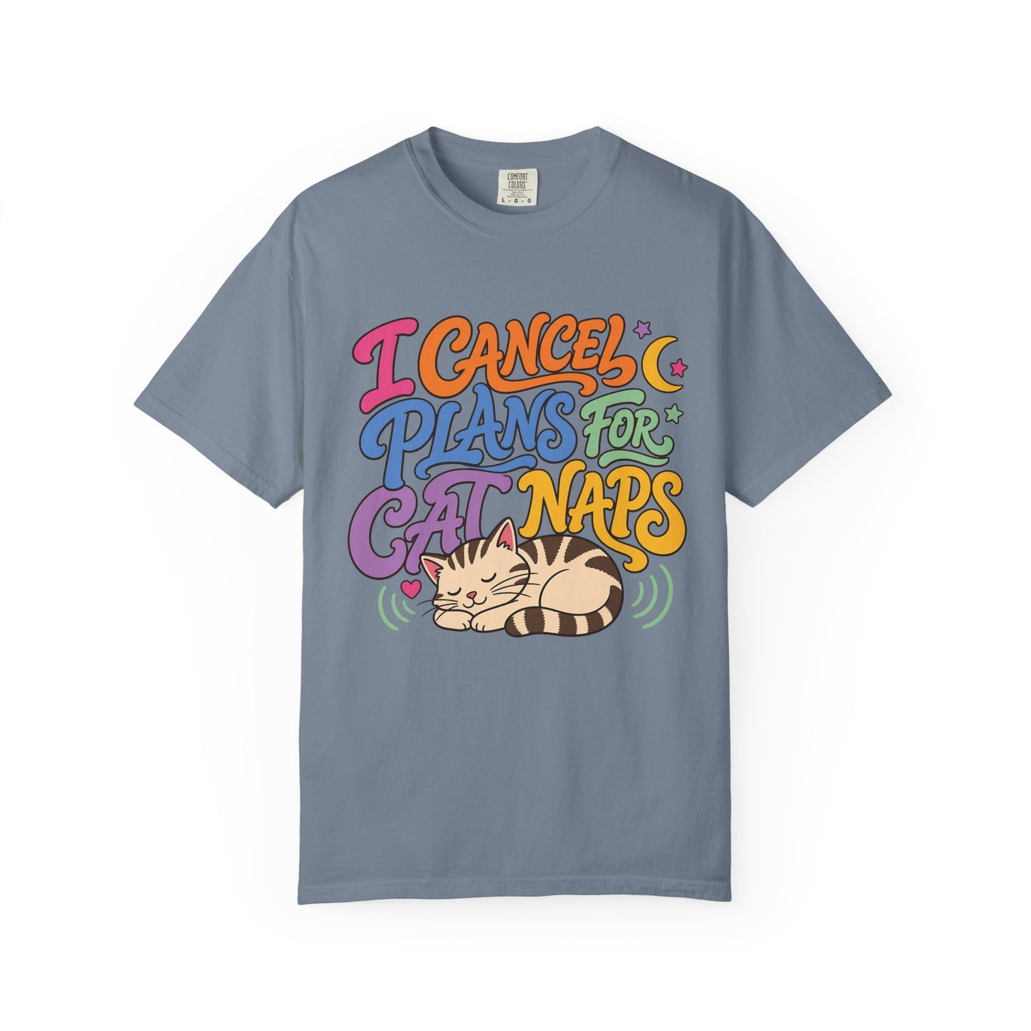 Cat Nap T-Shirt — “I Cancel Plans for Cat Naps” Cute Retro Graphic Tee